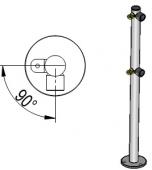 Oxgard Стойка ограждения с 2-мя полупетлями L-образная (2 муфты справа)(ВЗР 1996.09.01) - Oxgard Стойка ограждения с 2-мя полупетлями L-образная (2 муфты справа)(ВЗР 1996.09.01)