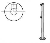 Oxgard Стойка ограждения с отверстием под фиксатор L-образная (2 муфты слева)(ВЗР 1996.09.52) - Oxgard Стойка ограждения с отверстием под фиксатор L-образная (2 муфты слева)(ВЗР 1996.09.52)